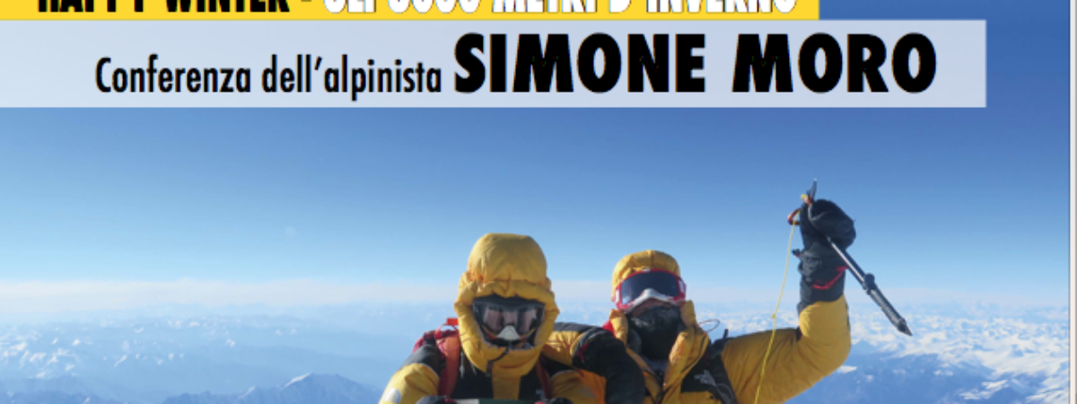 Conferenza dell’alpinista Simone Moro